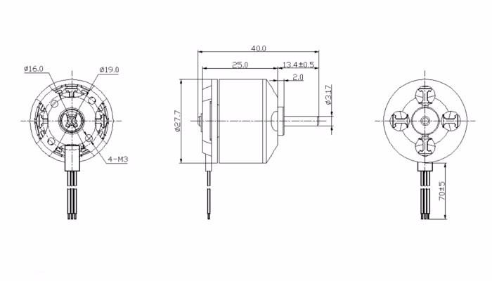 Racerstar-BR2212-2450KV-2-3S-Brushless-Motor-fuumlr-RC-Modellle-1085432-7